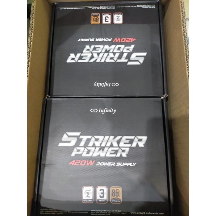 Psu Infinity Striker Power 400W 80+ Bronze Power Supply Infinity 400 W