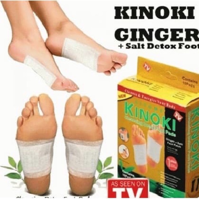 Detox Foot Pads Kinoki Ginger + Salt Detox foot