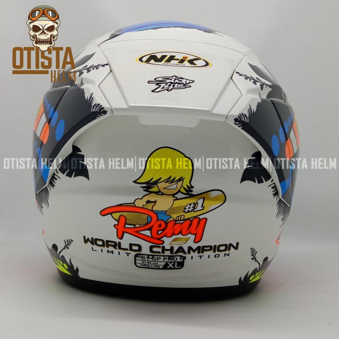 Nhk S1 Gp Pro Remy Gardner #3 White Dd-Ring Double Visor