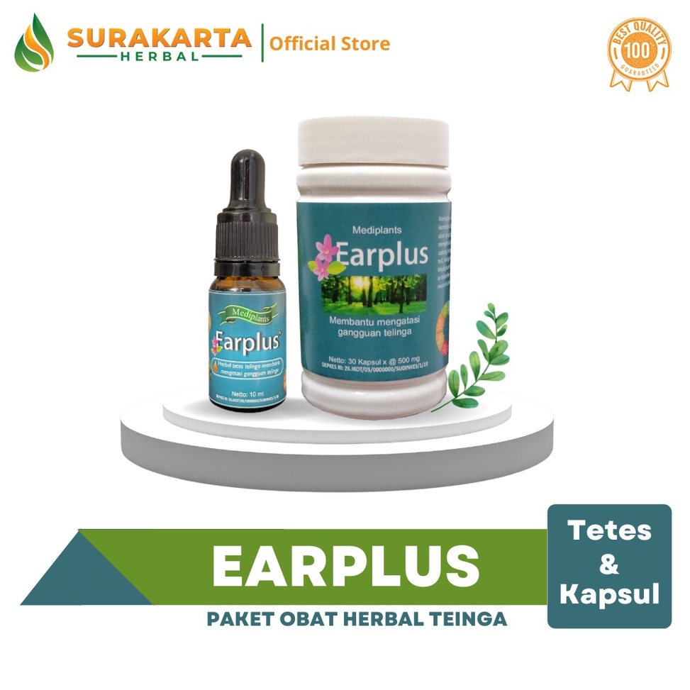 C848 PAKET HEMAT EARPLUS OBAT TELINGA HERBAL ↓Big Sale