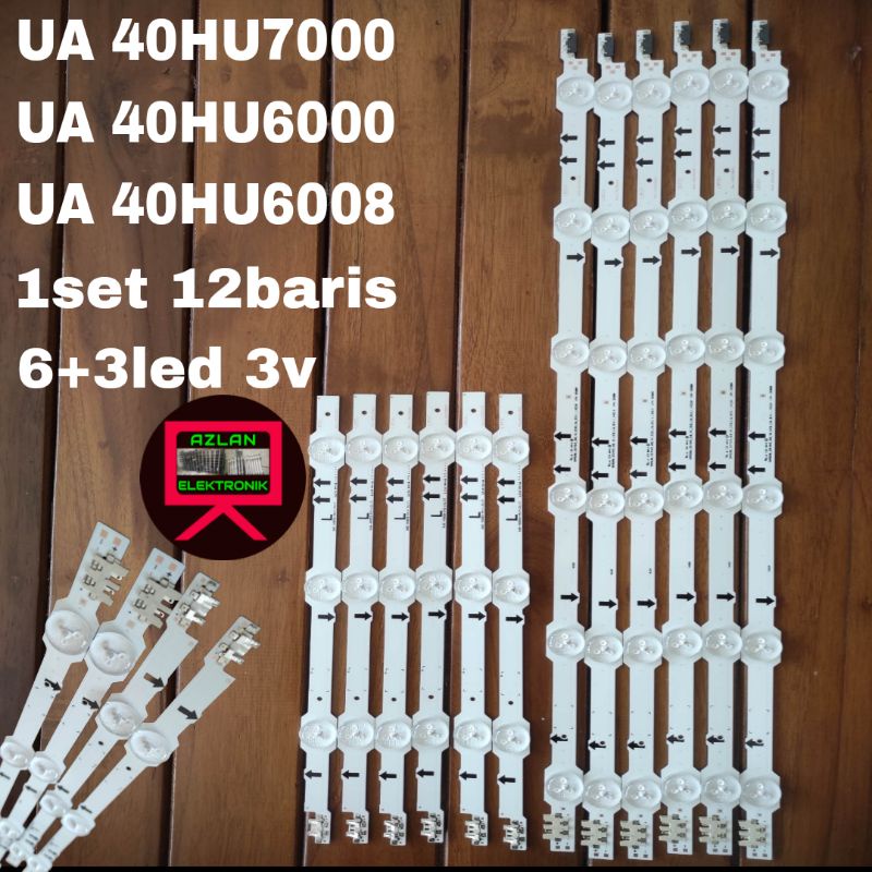 BACKLIGHT LED TV SAMSUNG UA 40HU7000 40HU6000 40HU6008 6+3led 3volt