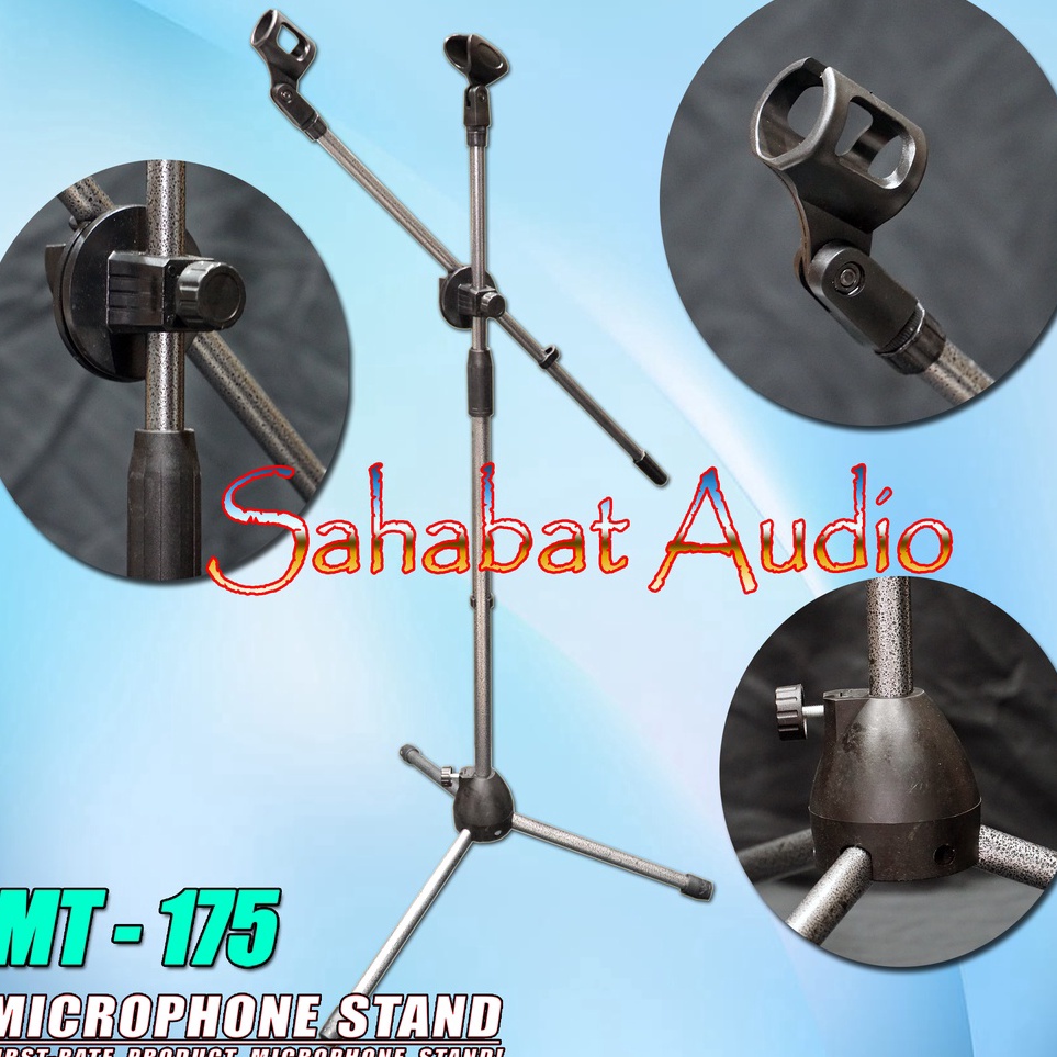 ➾ Stand Mic Tinggi MT 175 / Microphone Stand MT-175 / Stand Mic Lantai / Stand Mic Karaoke ✺ Z ♠