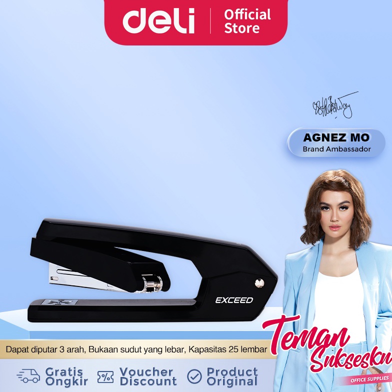 

Ready.. Deli Stapler dapat Diputar 3 Arah 25 Lembar, 24/6 dan 26/6 Setengah Strip Stapler E0434 0BH