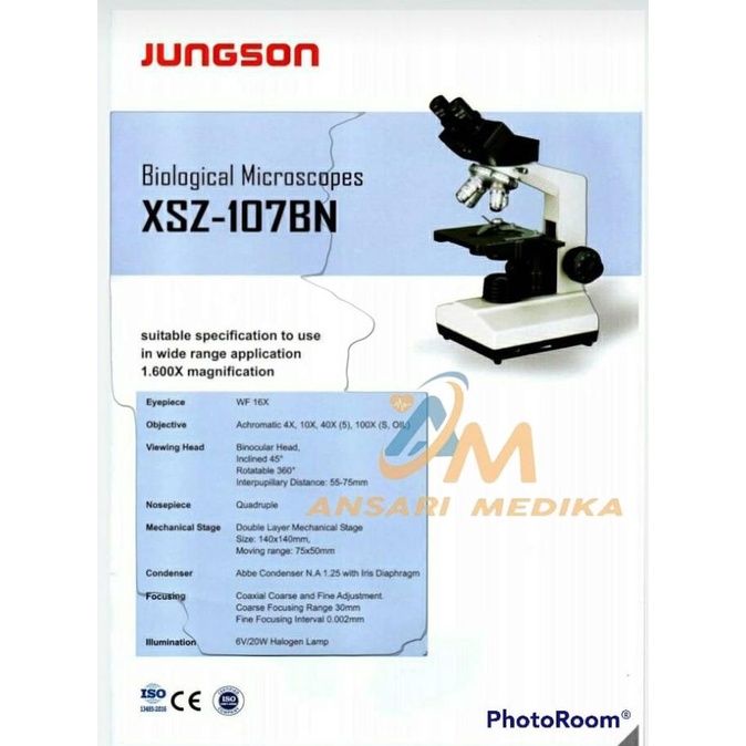 Mikroskop XSZ 107BN Binokuler Microscope Biologic xsz 107 bn - JUNGSON