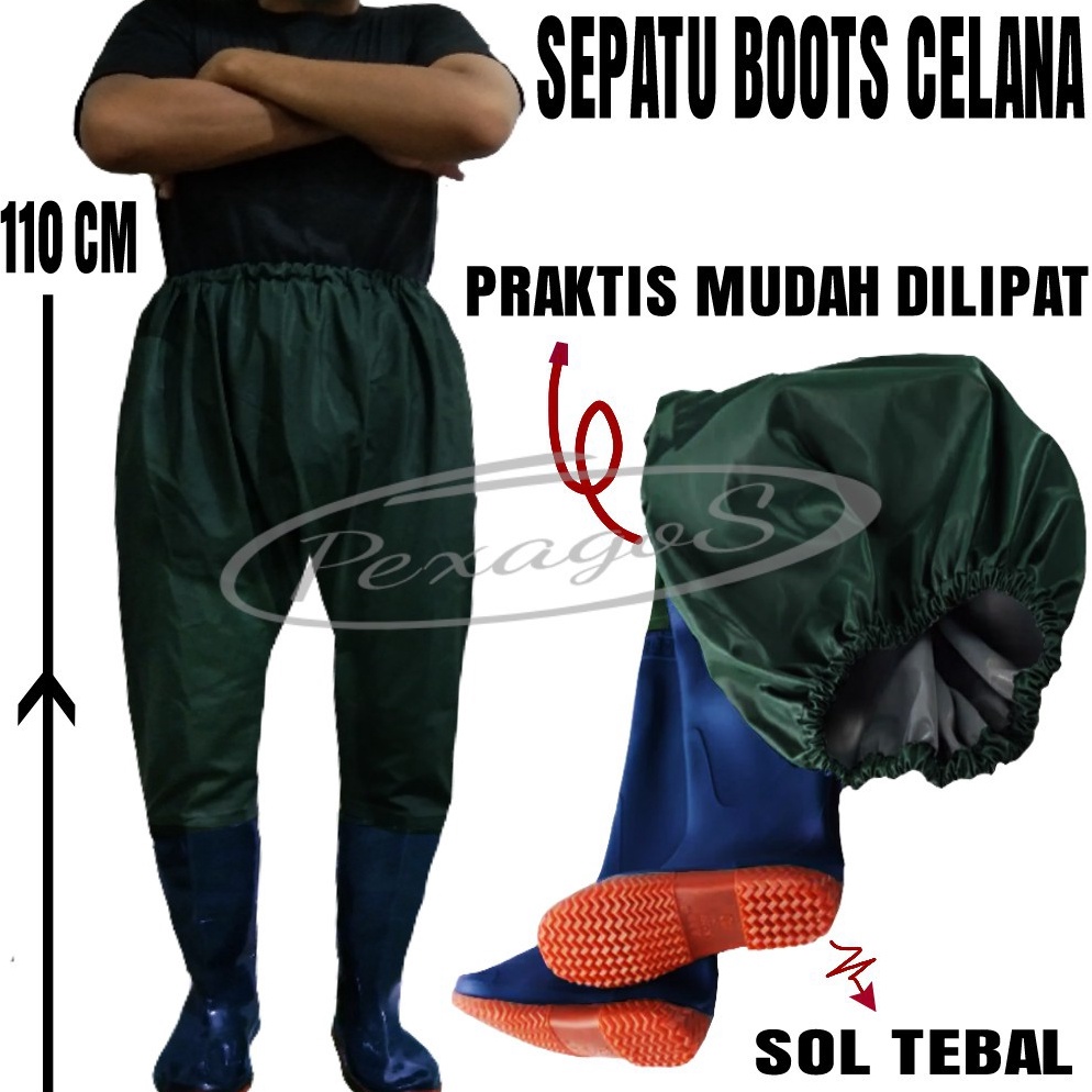 TerdepanH2t7S BOOTS KARET PANJANG CELANA SAMPAI PINGGANG  ((110CM)) SEPATU BOOTS CELANA BOOTS CELANA