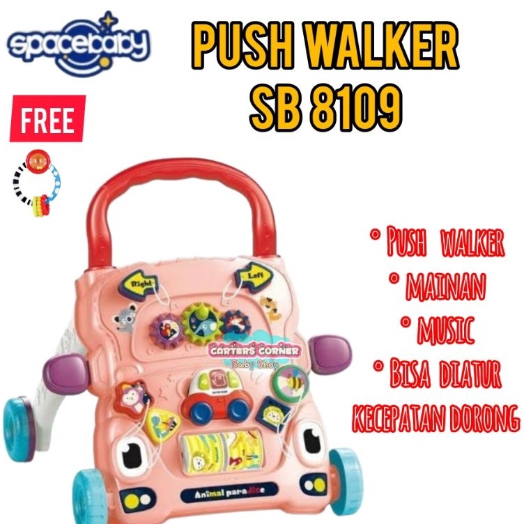 ✶JnP SUGAR BABY PUSH WALKER 5IN 1 WALKER MAINAN BAYI DORONG BELAJAR JALAN BABY / PUSH WALKER 3 in 1 