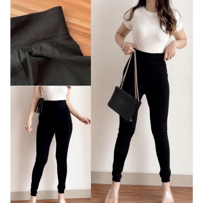 Terjamin Legging Import Original Fit to XXL | Celana Legging Wanita Polos Panjang Tebal | Legging 7/