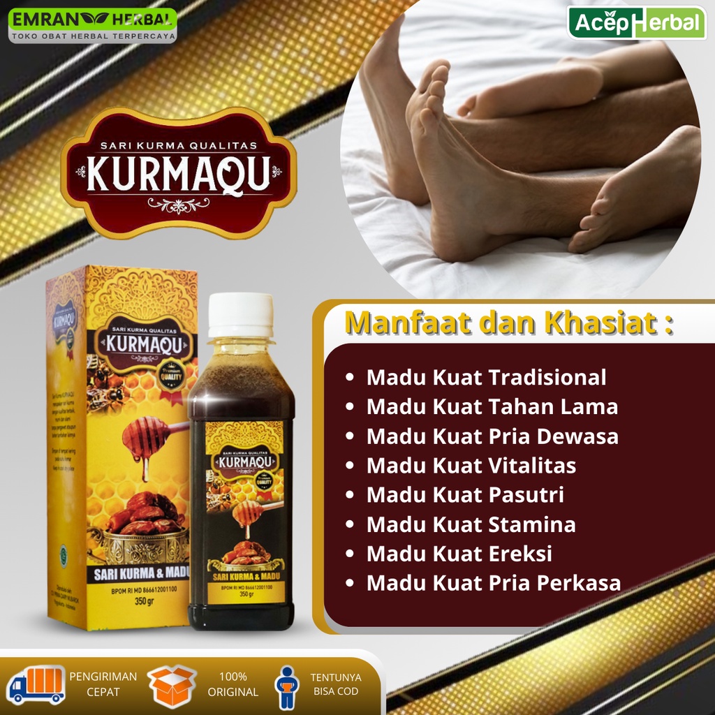 ORIGINAL KURMAQU (Ekstrak Madu dan Sari Kurma) Madu Kuat Tradisional, Madu Kuat Tahan Lama, Madu Kua