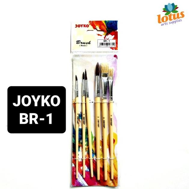 

Kuas Lukis / Mix Nylon Brush Set / Br-1 Joyko