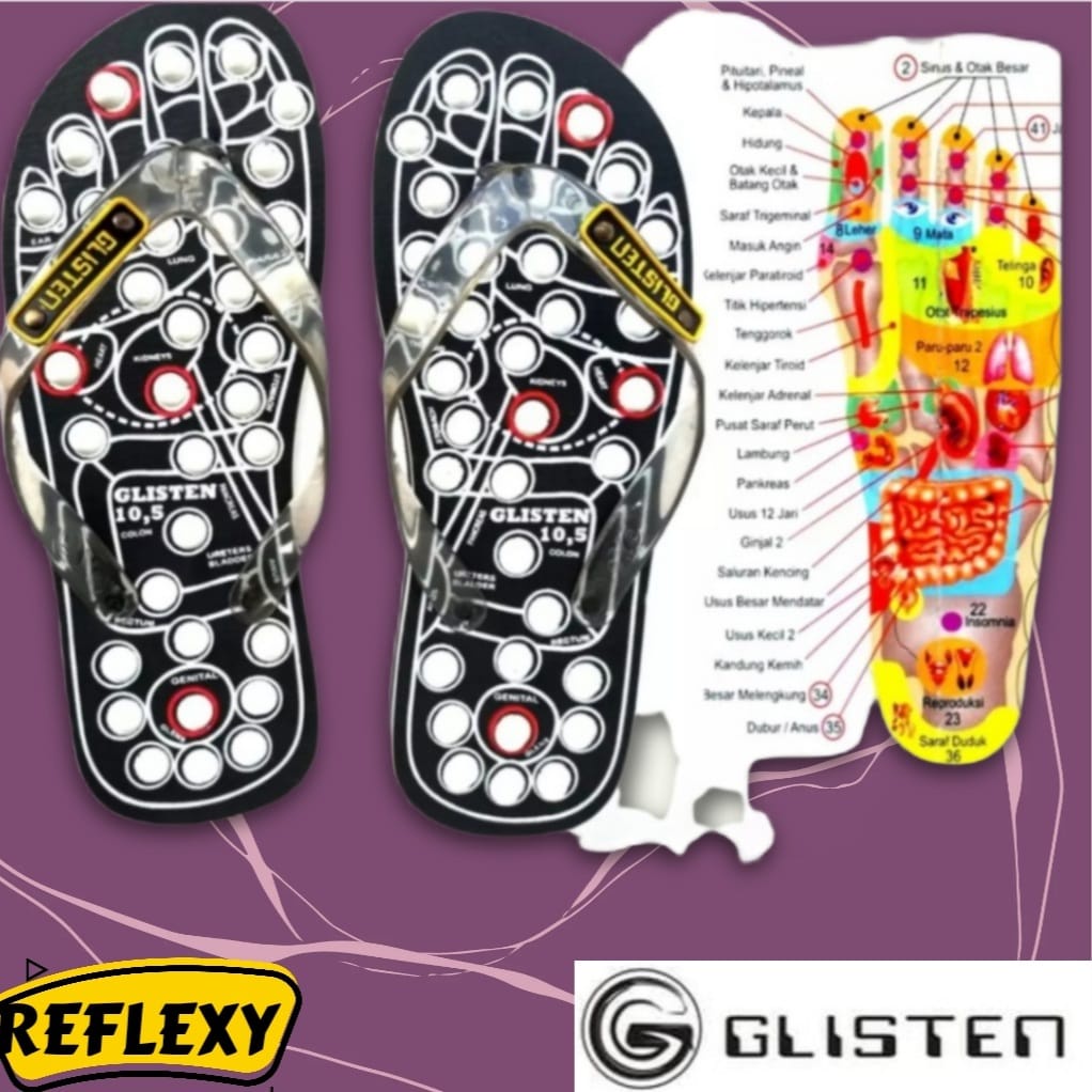 ' sandal jepit sandal glisten swiss / sandal rematic / sandal terapi / sandal pegal / sandal