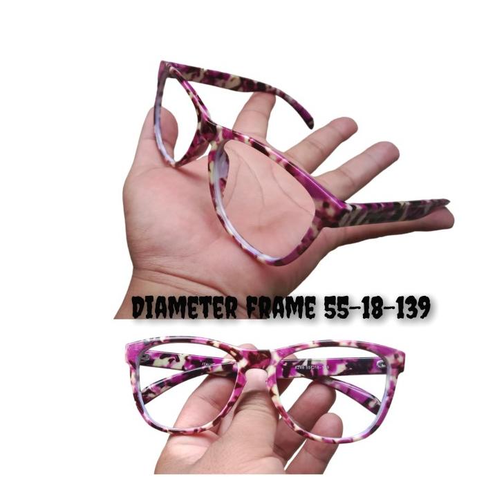 kacamata tortoise ungu paket hemat gratis lensa