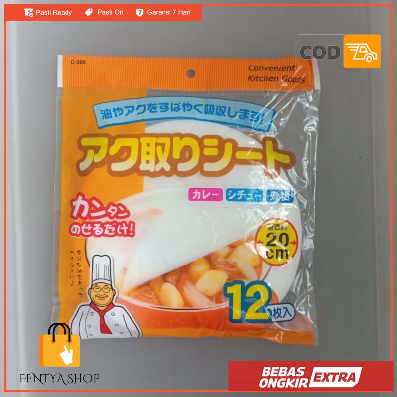 kertas penyerap minyak isi 12 oil filter paper oil absorbing paper