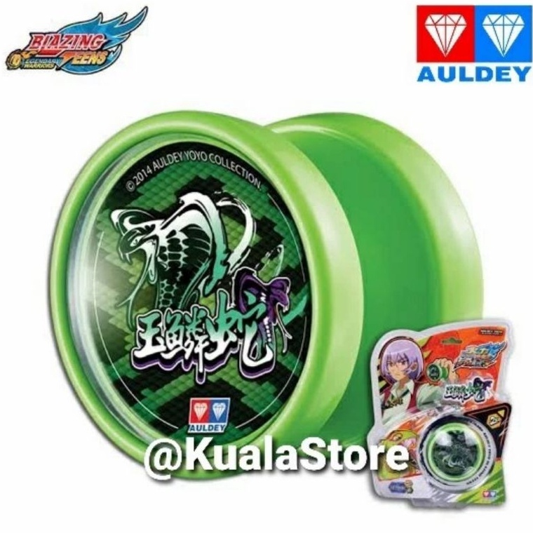 ｀ Oj YOYO AULDEY ORIGINAL BLAZING TEENS LV 2 - THUNDER HADES JADE SNAKE RESPONSIF RESPONSIVE YOYO PR