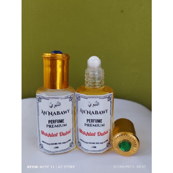 minyak wangi mukhalat Dubai (makhlat kayu) 12 ml non alkohol