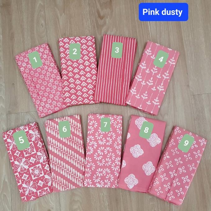 Kain Batik Garutan warna Pink Dusty (150319)