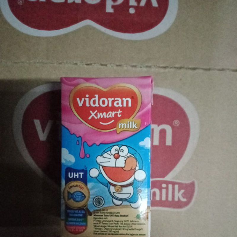 

Susu Vidoran UHT Coklat 110ml Paket Isi 8 pcs Susu Vidoran Xmart UHT Susu Cair Setrawberry [110 mL/8 pcs]