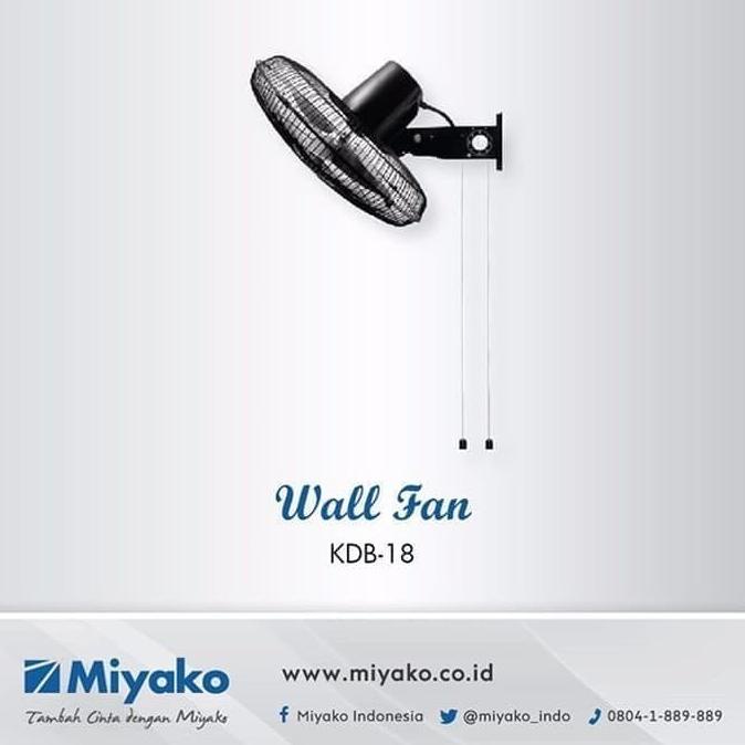 MIYAKO Kipas Angin Dinding Wall Fan Miyako KDB 18 - KDB18 miyako