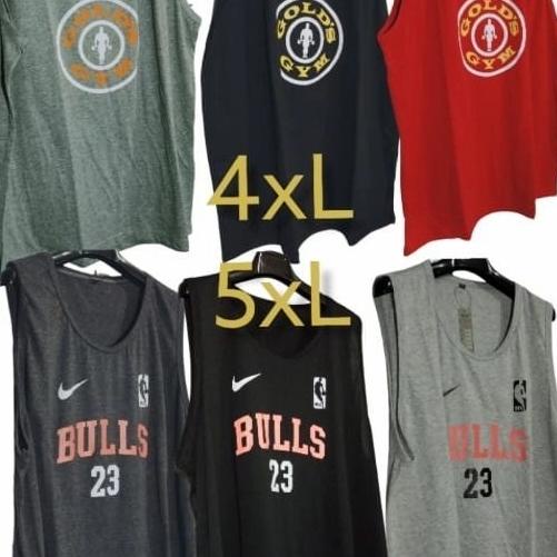 kaos singlet jumbo oversize 5xl lengan buntung pria