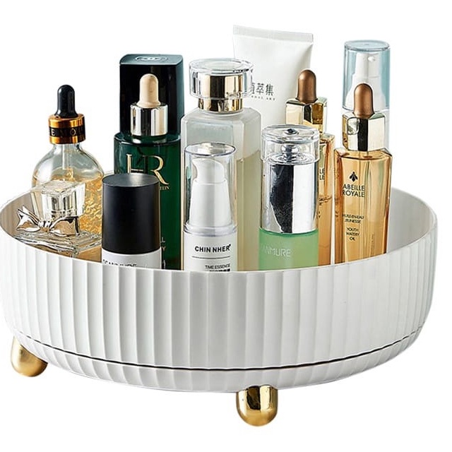 ➻ Wadah Penyimpanan Putar TY-31001/TY-31002 Rak Kosmetik/Buah/Bumbu Desktop Organizer ✩ ✳ ・