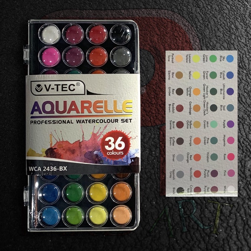 

Terlaris Cat Air V-TEC Aquarelle 36 Warna