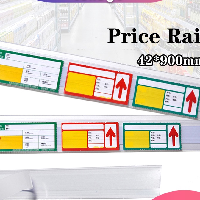 

(B-Q☼➤Z] Klip Label Harga/Price Rail Shelf/Mika harga/Tempat Harga Rak Minimarket/ berkualitas.!