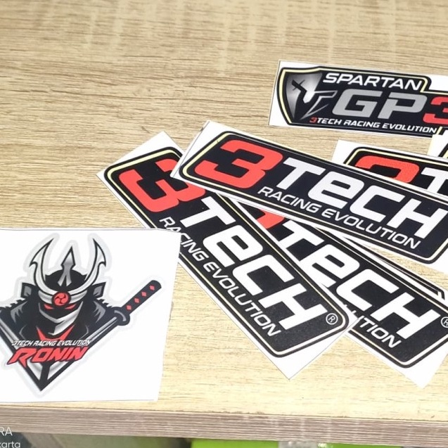 TERMURAH Sticker 3Tech Stiker Tempelan Logo 3Tech Scotlet Gambar 3Tech Skotlet