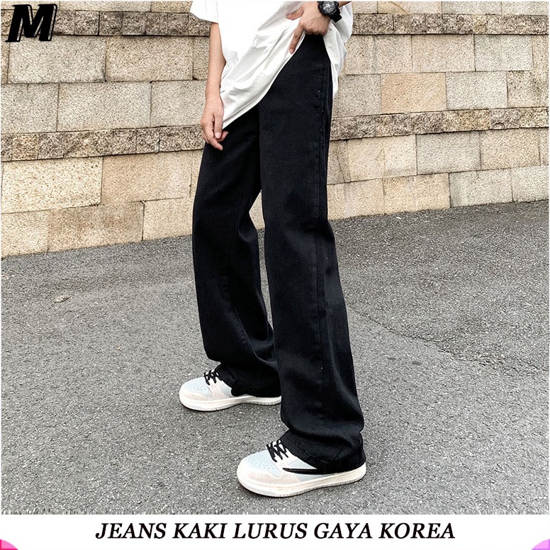BEST PRODUCT [Ready Stok] celana korea style jins pria hitam celana pria korea fashion celana panjan