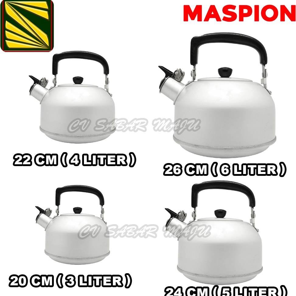 Booming.. Maspion Teko Bunyi Maspion kettle | Ceret Maspion 20 Cm , 22 Cm , 24 Cm dan 26 Cm / Teko A