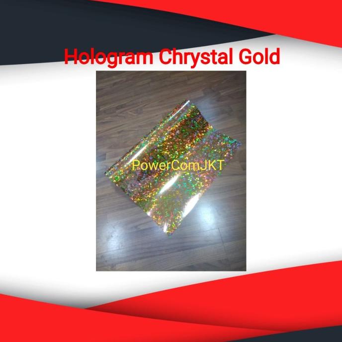 Polyflex Foil Hologram Chrystal Gold