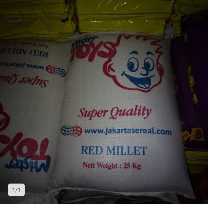 Terlaris Milet Merah 25Kg