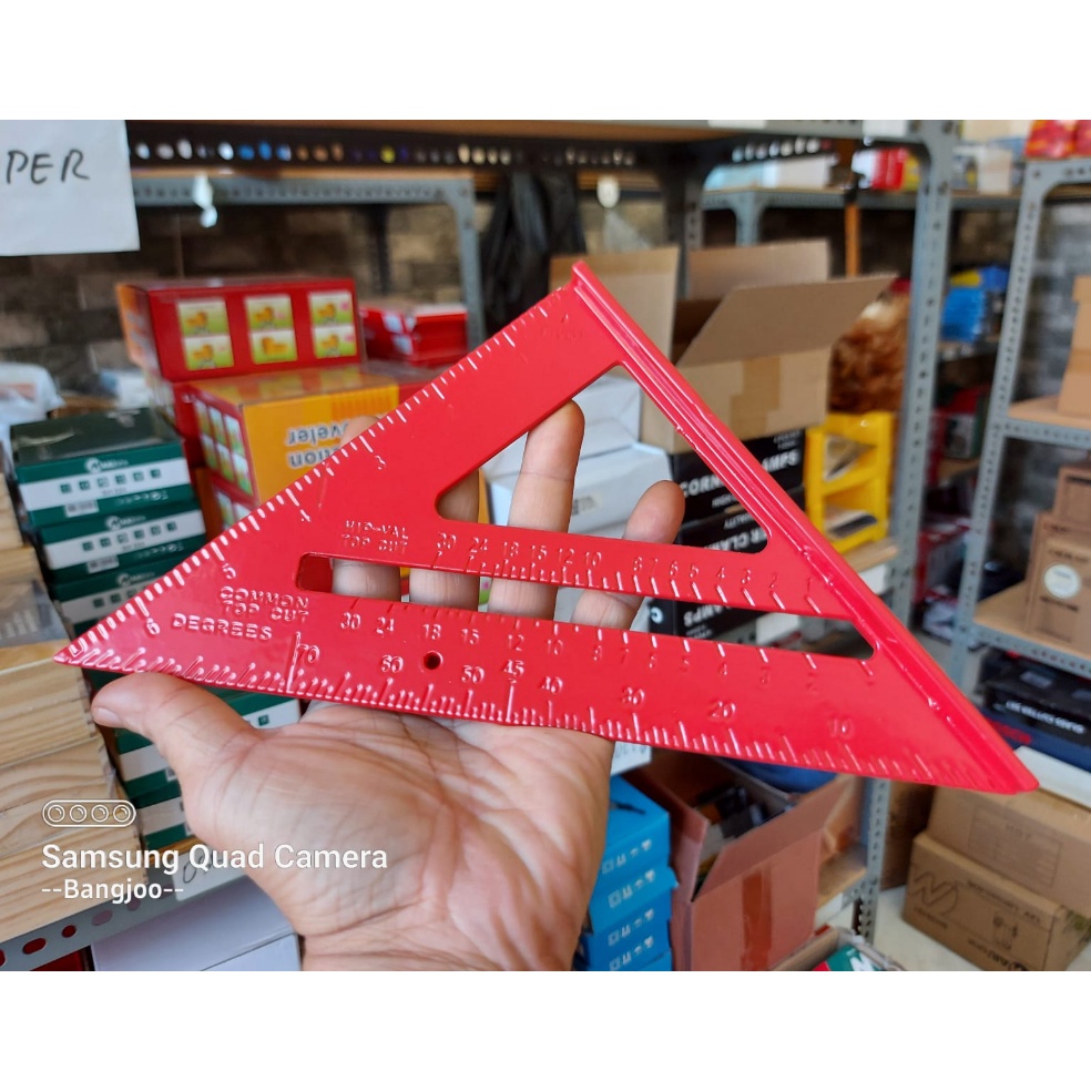 

✪ Murah - Penggaris Woodworking Speed Square Penggaris Sudut Geser Siku Derajat / Alat Perkakas Ukur ➣Best Terlaris