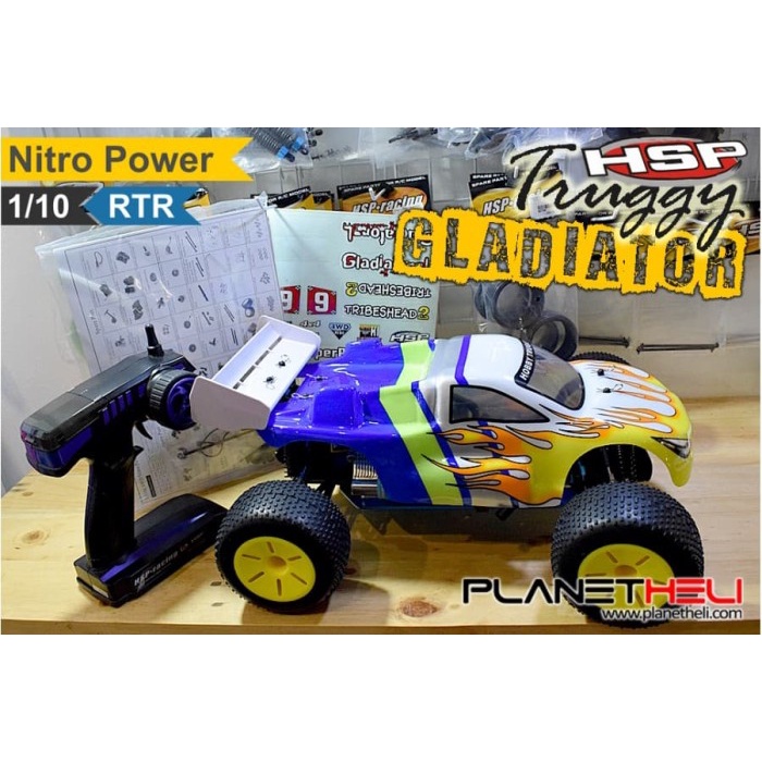 HSP RC Truggy GLADIATOR 4wd FULL Propo 1/10 Scale Nitro Power RTR Read