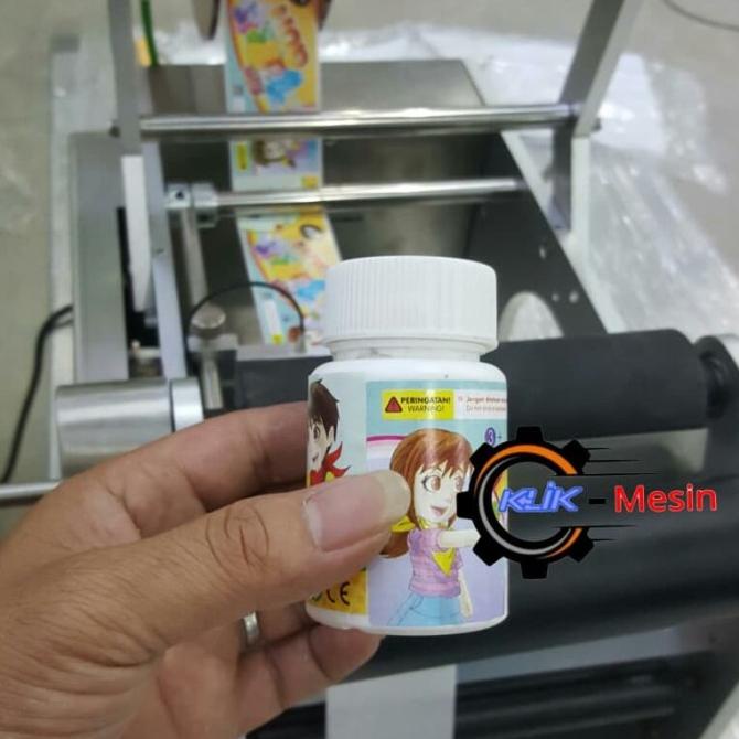 Mesin Labeler Tempel Stiker Botol Bulat