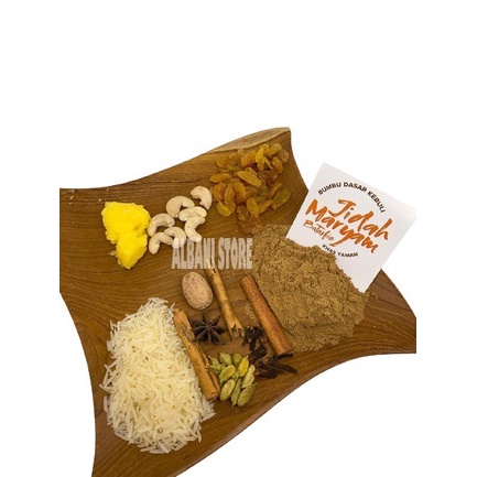 

Bumbu Nasi Kebuli Batarfie Komplit + Beras Basmati Instan Siap Masak