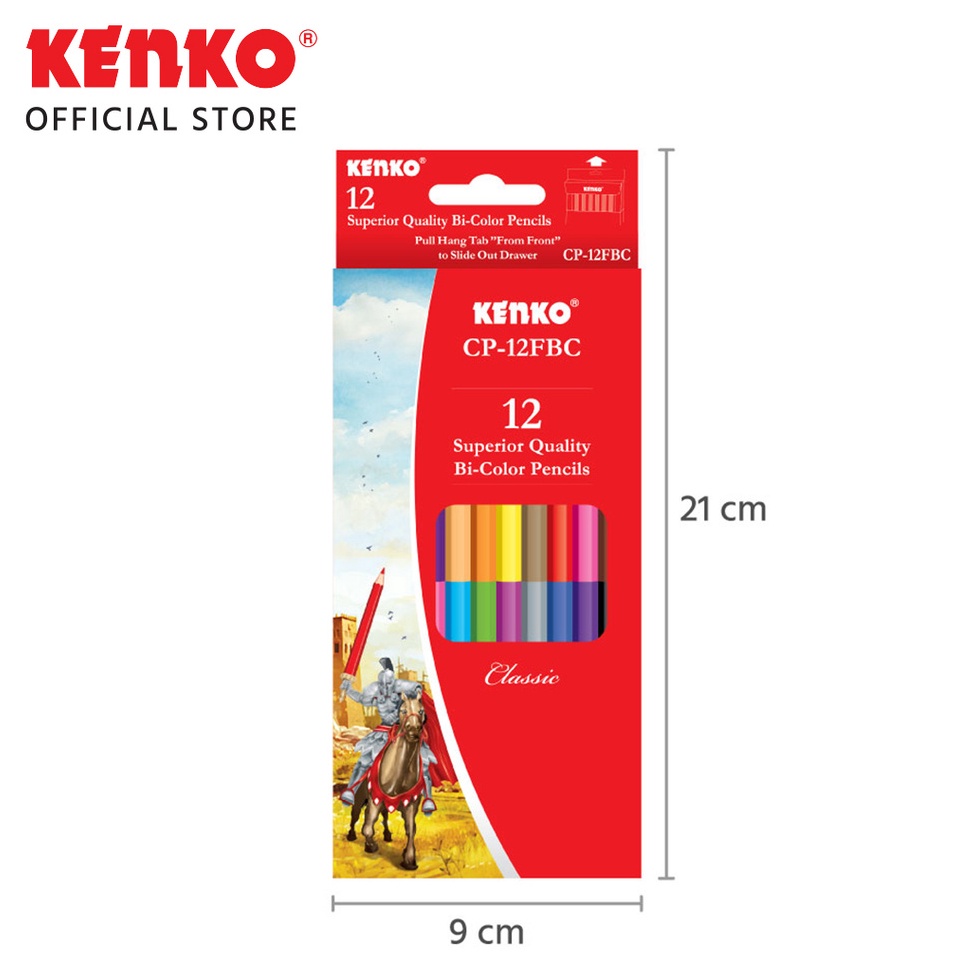 

(ZLA ➤㊚] SOS Pensil Warna KENKO 12-24 Warna CP-12FBC /Pensil Mewarnai/Coloring Pencil - viraal..!