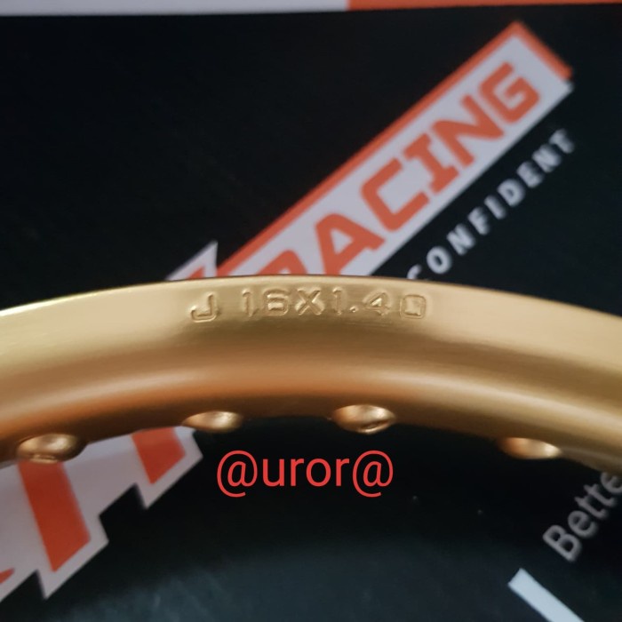 VELG TK U SHAPE 16 X 140 WARNA GOLD terpopuler