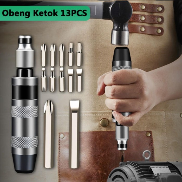 Bestseller Lippro Impact Driver 5 Pcs Set 138-Ms/ Obeng Ketok Box Besi Lippro