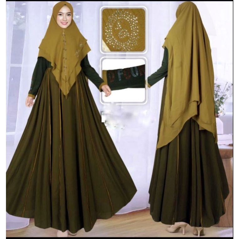 GAMIS LIANA SYARI SET KHIMAR CERUTY PREMIUM