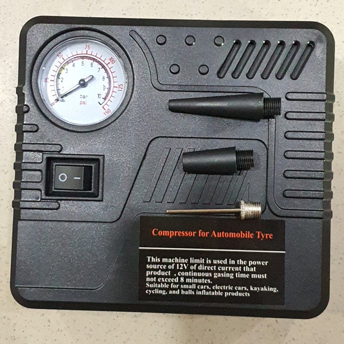 KOMPRESSOR ANGIN BAN MOBIL MOTOR SEPEDA MINI PORTABLE LISTRIK UNIVERSA