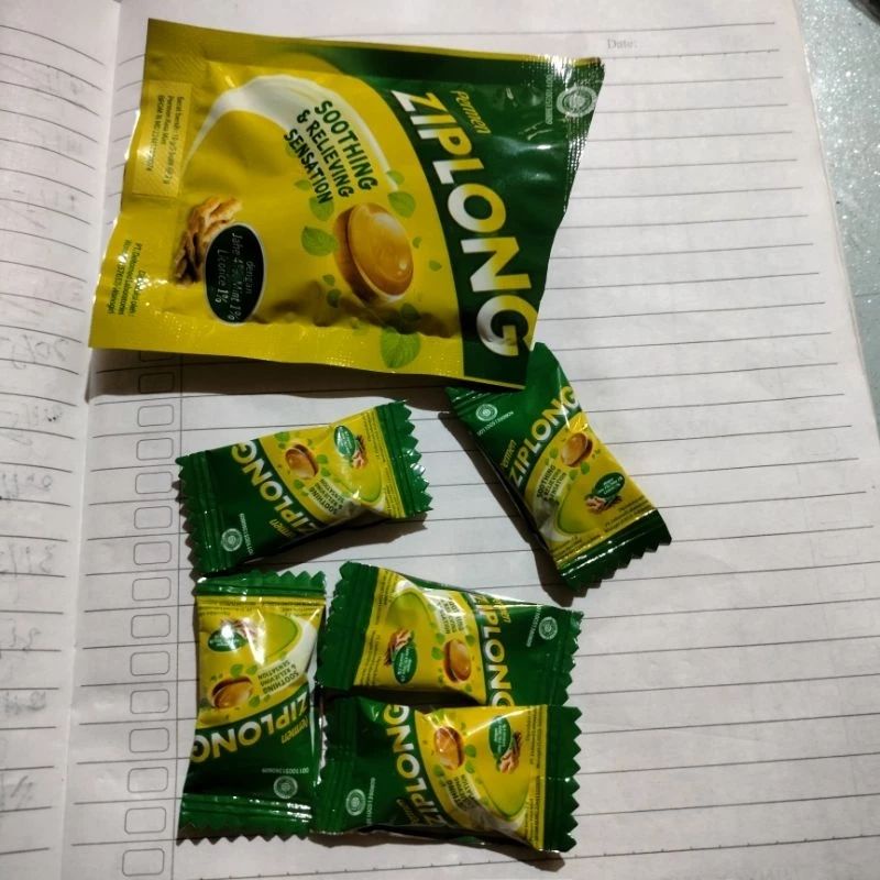 

Permen ziplong/Bonbon pelega tenggorokan isi 5 pcs