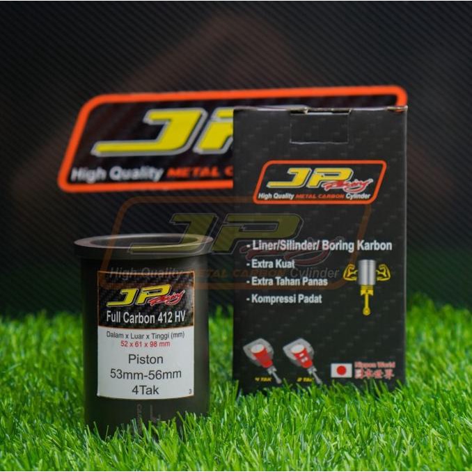 SALE JP RACING Liner carbon utk piston 53-56 mm bahan FULL carbon 412 hv Termurah