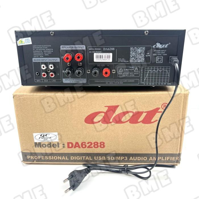 AMPLIFIER DAT DA 6288 AMPLI DAT DA6288 DAT 6288 ORIGINAL USB BLUETOOTH