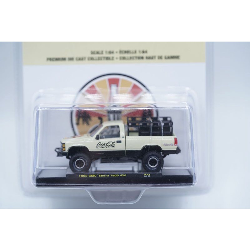 Coca Cola Car Premium Diecast Figure Limited Mobil Koleksi 1998 GMC SIERRA M2 Machines