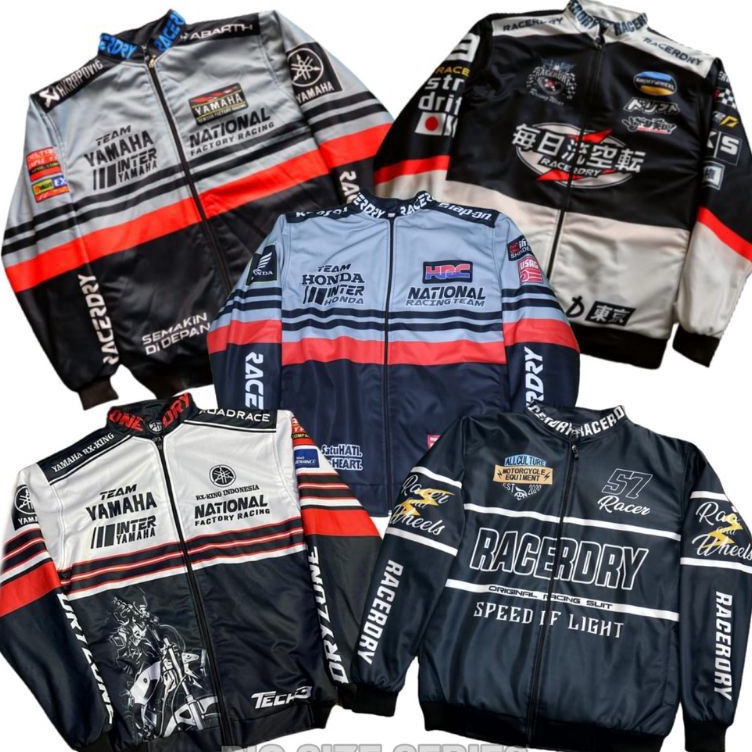 Diskon OVERSIZE XXXL JAKET MOTOR NASCAR VARSITY JACKET - JAKET PRIA WANITA Stock Banyak