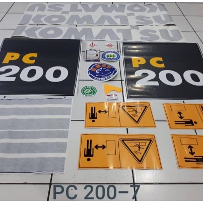 Sticker Excavator Komatsu PC 200-7 PC200-8 PC200-6 best seller
