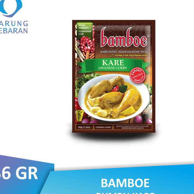 

➔➝✺❇ Bamboe Bumbu Kare 36 GR Diskon