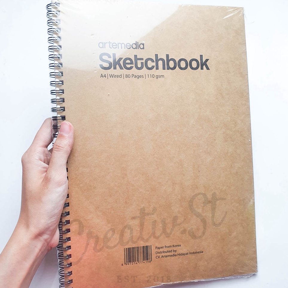 

[SBZ ➛➲) Artemedia Sketchbook A4 80 Lembar 110 GSM Buku Sketsa Gambar Pensil Charcoal Arang / banyak diiminati.!!