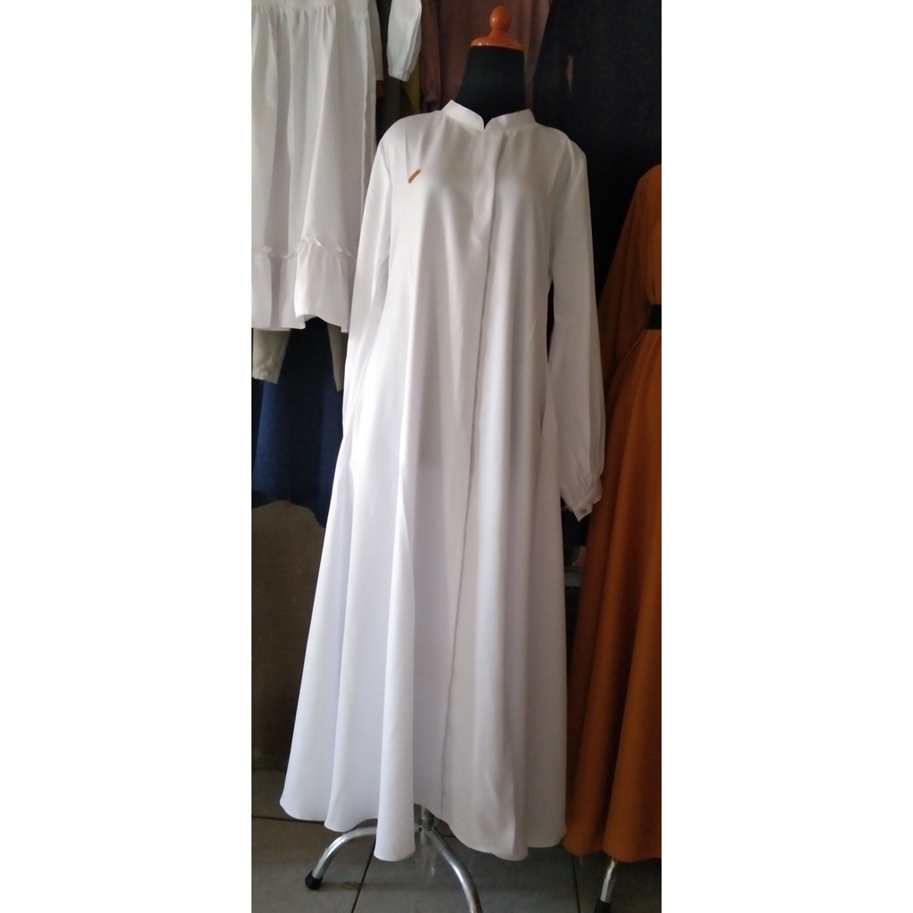 GAMIS PUTIH POLOS//GAMIS WANITA MUSLIMAH