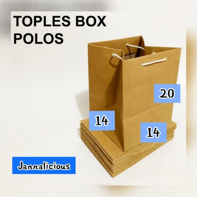 

\"\"\"\] Paper Bag u/ Toples Uk. 14x14x20 [6pcs]