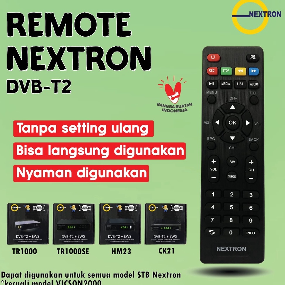 ➭ REMOTE DVB-T2 NEXTRON ✴ ❂ '